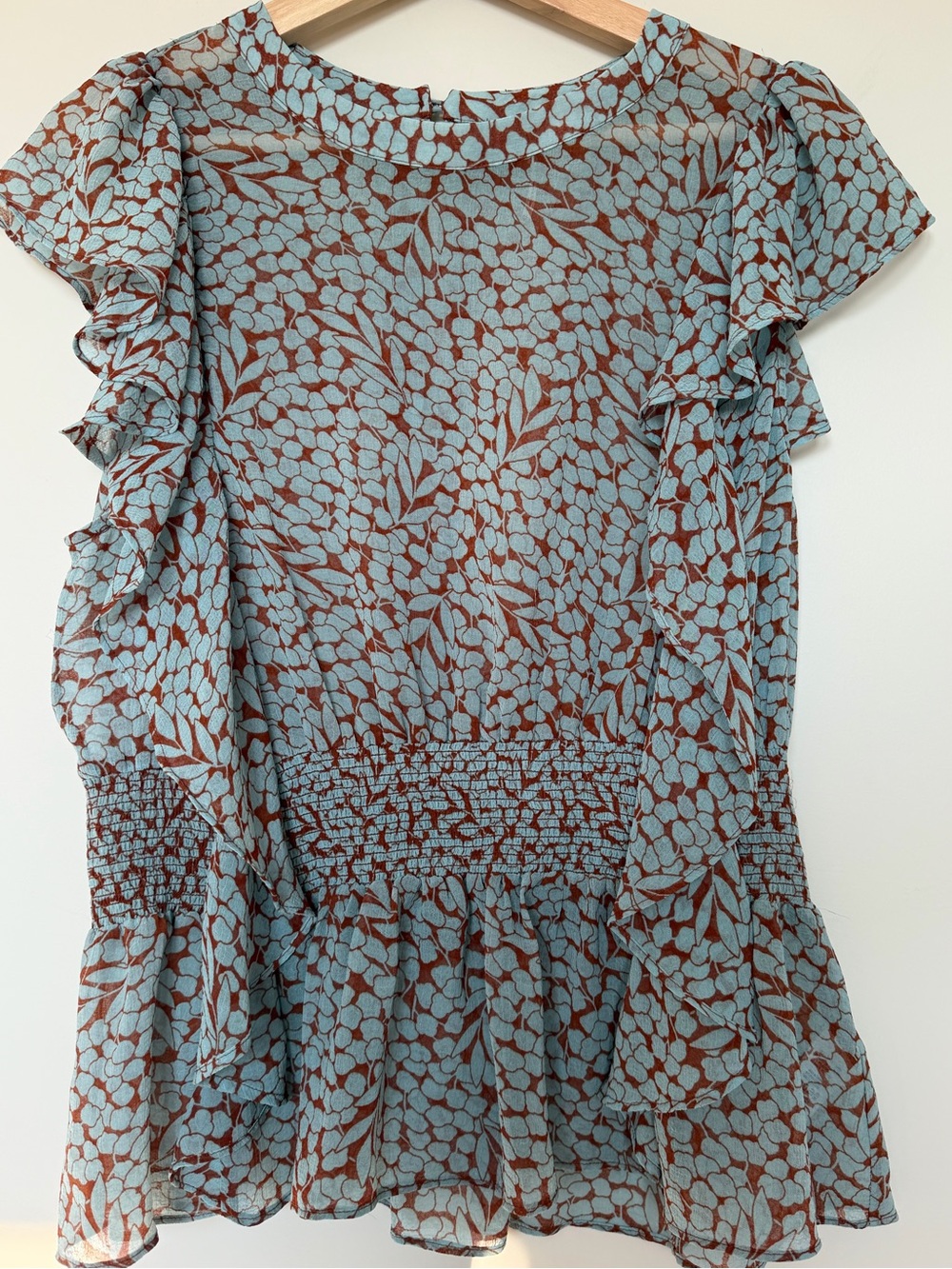 Anthropologie Feather and Bone Allegra Smock Blouse Size M - Picture 1 of 7